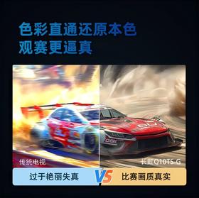 长虹(912834) 75Q10TS-G1 75英寸 观赛电视 全通道120Hz DC无屏闪 UMAX影院系统 4+64GB 平板液晶电视机 75英寸