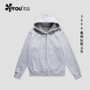ETOU连帽开衫卫衣男女新款加绒拉链外套 商品缩略图4
