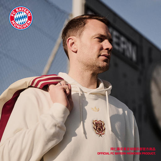 【官网同款】拜仁慕尼黑足球俱乐部 | 125周年连帽男保暖卫衣纪念款 商品图0