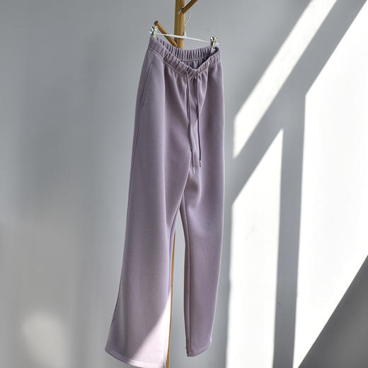 雀说【两穿大师裤】胖mm裤子大码阔腿裤女春季新款窄版白色休闲裤卫裤AL 商品图8