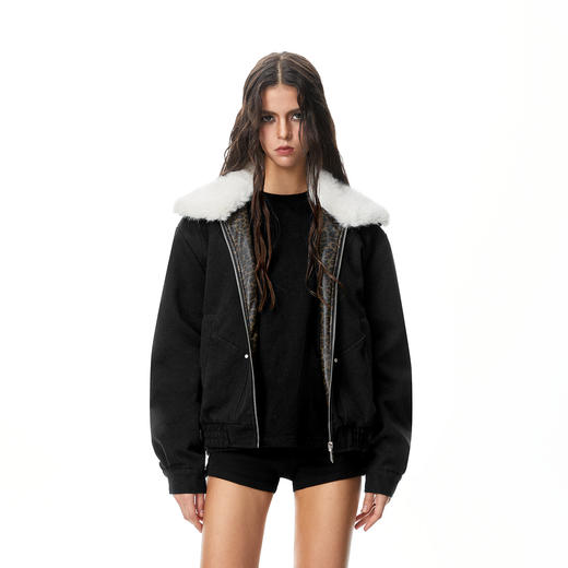 FDR官方店 可拆卸翻领夹克外套男女秋冬季美式情侣装拉链开衫上衣 商品图0