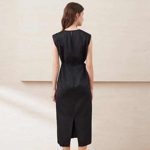 EITIE爱特爱夏新款系带飞袖优雅显瘦连衣裙7707427 商品图5