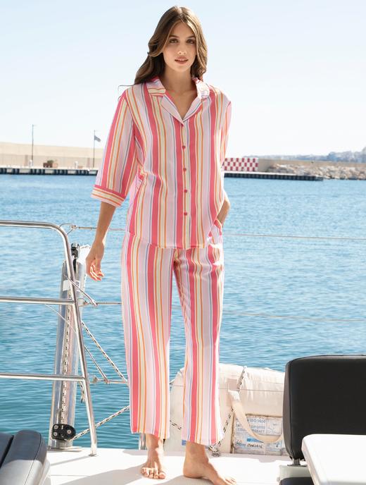 【粘纤梭织】SCHIESSER德国舒雅女士七分袖100%粘纤梭织套装31/24783H 商品图0