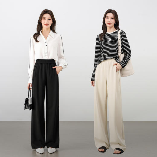 【内购】职场通勤丽人直筒H型显瘦显高休闲裤-151K59398 商品图2