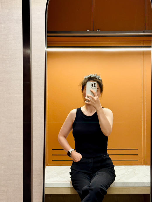 S822 打底刚需~带胸垫圆领百搭背心【包邮+三天无理由退换】 商品图8