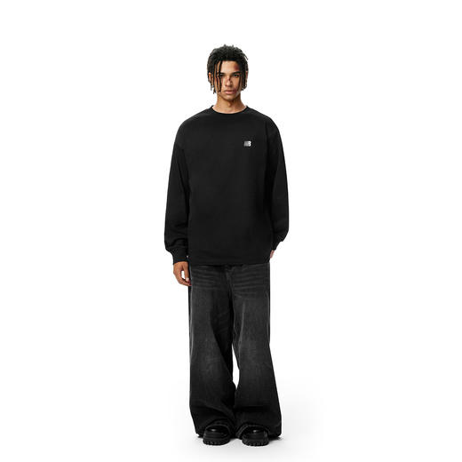 FDR官方店 R字基础美式运动长袖t恤男女春秋季情侣宽松上衣打底衫 商品图3