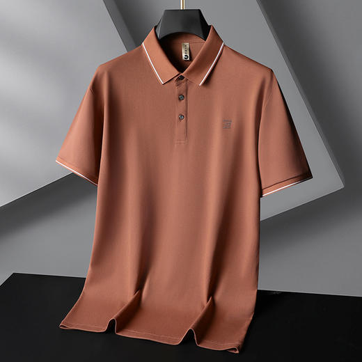【丝光棉】【DG】大依优型大码短袖polo衫丝光棉加肥加大商务肥佬休闲翻领加大号夏季薄款男士上衣 商品图4