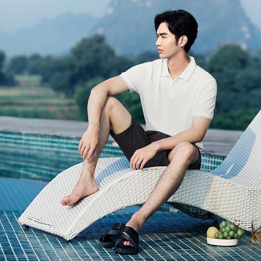 【天蚕系列】柒牌短袖POLO衫男2025夏季薄款舒适亲肤翻领T恤上衣128T71010 商品图4