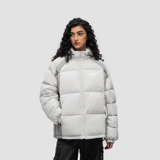 FDR 国潮美式拼接连帽棉衣棉服男女秋冬季加厚情侣宽松面包服外套 商品图0