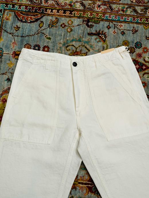 Fortela 白色亚麻工装裤 商品图5