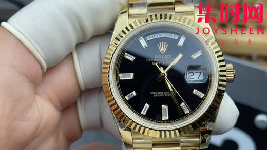 QF配重版 重量180克+ 劳力士星期日历型系列 日志40mm 黑冰糖DD 商品图1