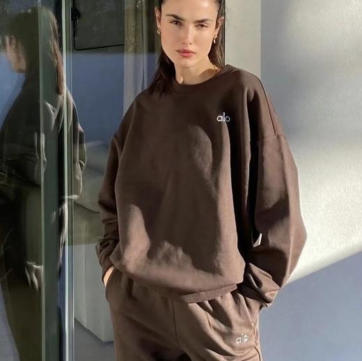 重磅渠道！alo系列  马卡龙美拉德色系  运动套装  连帽/圆领/卫裤 商品图0