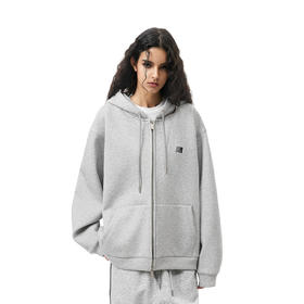 FDR官方店 R字开衫空气层连帽卫衣男女春秋季加厚美式情侣装外套