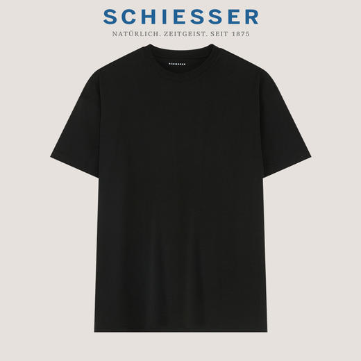 （男女皆可穿哦）SCHIESSER舒雅中性款时尚外穿圆领短袖宽松上衣3Z/24990U 商品图1