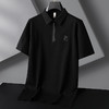 【莱赛尔棉】【DG】大依优型大码拉链领短袖Polo衫男士夏季薄款胖子时尚休闲莱赛尔棉 商品缩略图4
