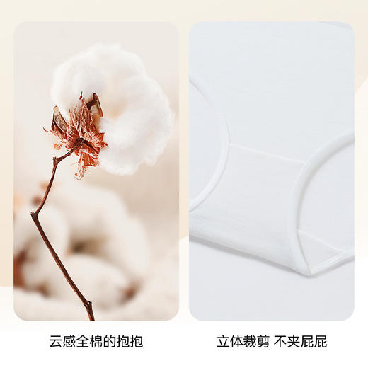 【旅行必备】一次性内裤纯棉便携免洗日抛EO灭菌三角底裤三件装女童亲子出差外出旅游 商品图2