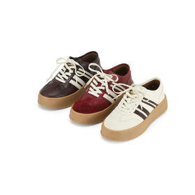 westory2025年春季新款休闲风厚底平跟舒适百搭阿甘鞋休闲板鞋W25AM57981