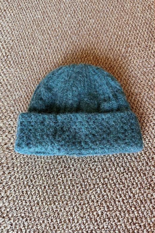 Say Something 冬季保暖麻花针织绿色帽子 21265 商品图2