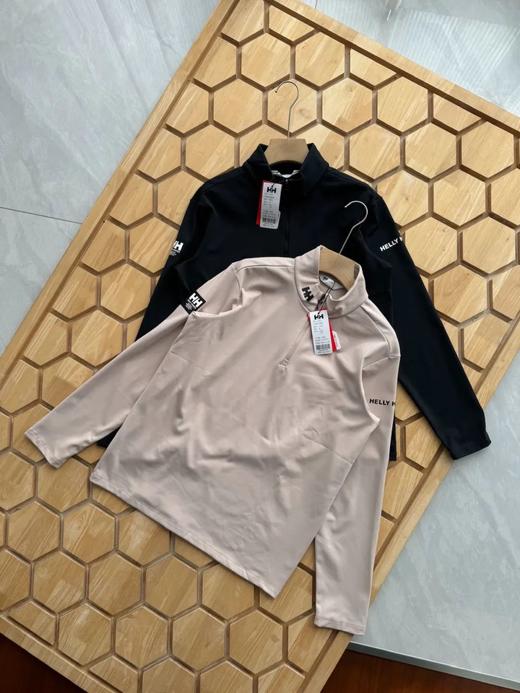 HH男秋冬小高领半拉链保暖套头长袖T恤 商品图3