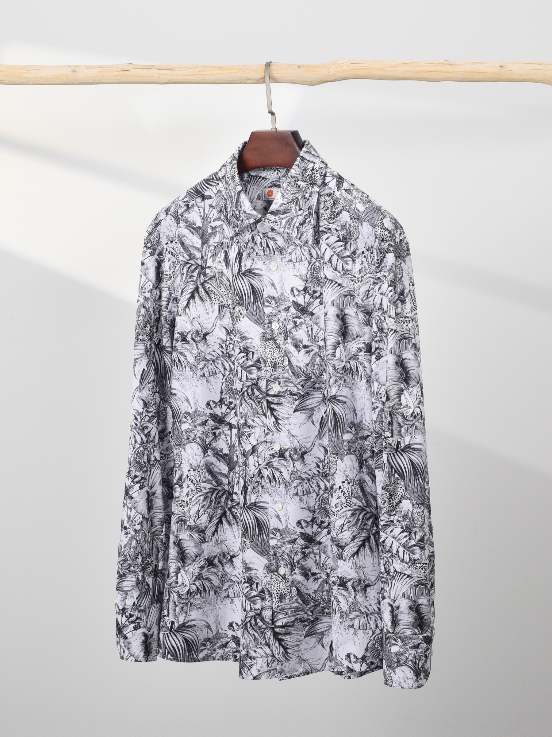 AhhhCotton 100支双股沉默印花意式工艺衬衫