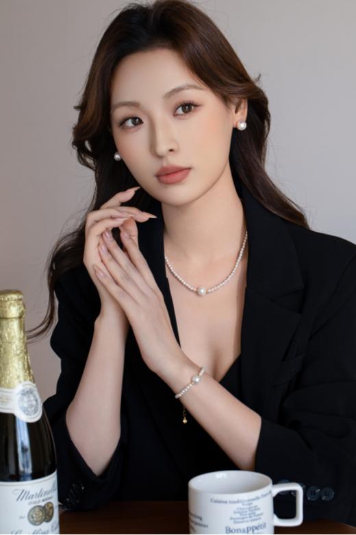 🌸独家新品【天然海贝珠项链手链组合套装】 🎉真的好仙~优雅通勤 真的绝了!🎁仿佛把月光戴在了手腕上💎真的是百搭的存在🛒 商品图4