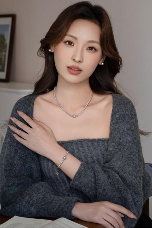 🌸独家新品【天然海贝珠项链手链组合套装】 🎉真的好仙~优雅通勤 真的绝了!🎁仿佛把月光戴在了手腕上💎真的是百搭的存在🛒 商品图5