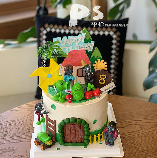 植物大战僵尸主题蛋糕 商品图1