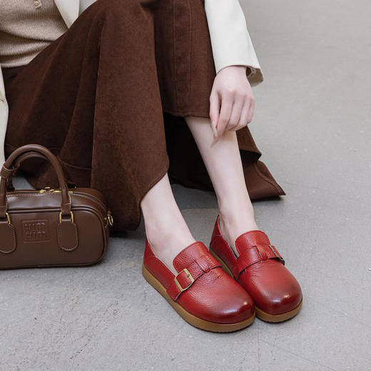 凯撒KAISER春夏头层牛皮一脚蹬懒人鞋【72h发货】 商品图4