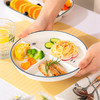 【摩登分餐盘】陶瓷早餐分格餐盘儿童家用可爱宝宝一人食餐具大人减脂盘子 商品缩略图0