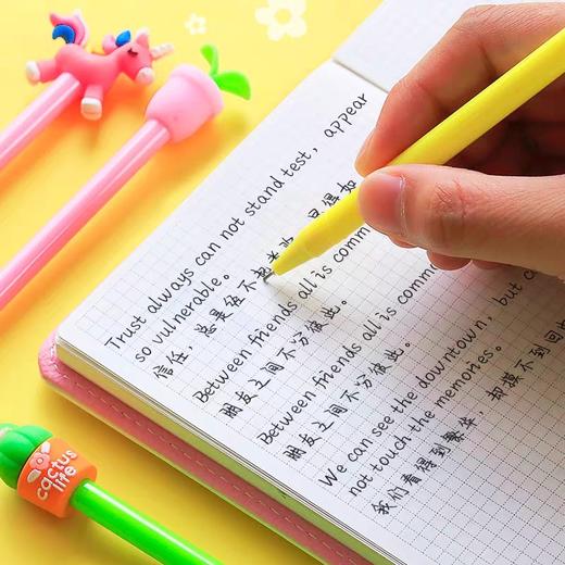 「20支装！数款造型」学生卡通中性笔 创意圆珠笔可替换笔芯学习用品办公文具可爱写字笔 商品图1