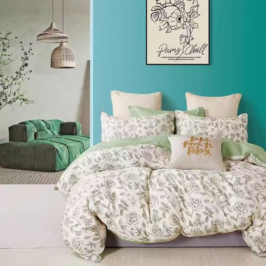 【恐龙厅】B7F丨  恐龙全棉四件套-写意花叶 商品图0