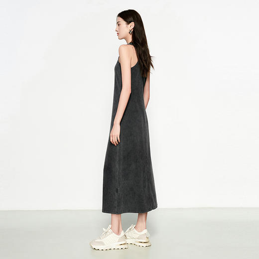 NEELLY纳俪商场同款春季新款休闲松弛背心连衣裙女字母印花中长裙N25031Y01131 商品图1