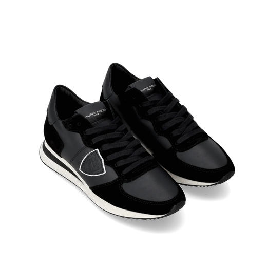 PHILIPPE MODEL 女士盾牌徽标浮雕 Trpx 休闲运动鞋 黑色 TZLD 6004 商品图1