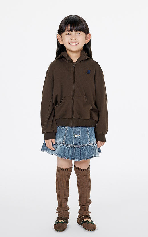 jnby  25年春款  连帽开襟卫衣   1P2412280 商品图0