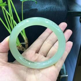 和田玉晴水圆条手镯