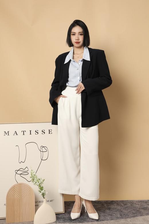 ESTELLICA 深蓝色简约百搭西装外套 15456 商品图2