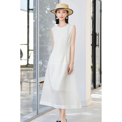 天丝亚麻背心裙 2026春季时尚高级感纯色连衣裙5B25AL6015 商品图3