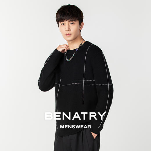 贝纳川圆领套头毛衣ECP316006 商品图3