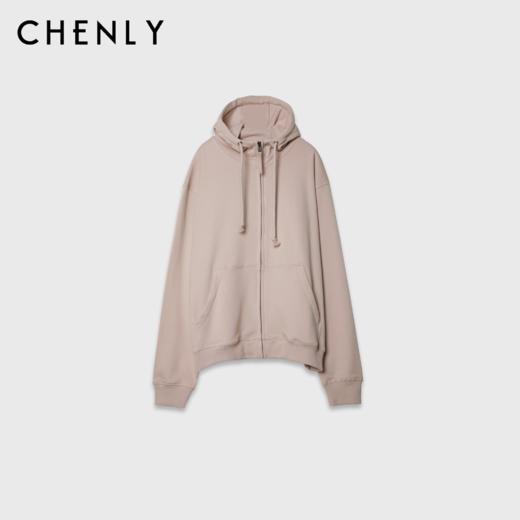 尘衣｜25春夏男女同款杏仁奶糖拉链卫衣 商品图0