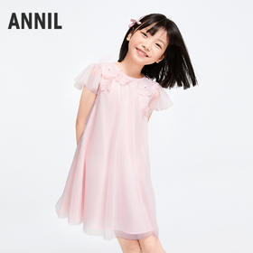 女童短袖礼裙夏季新款安奈儿童装实体店同款AG523591