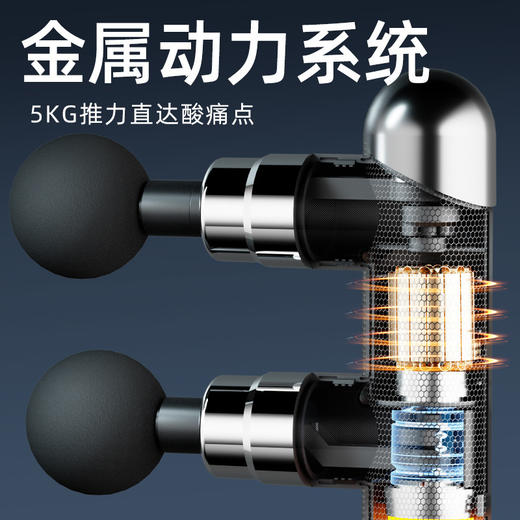 筋膜枪肌肉按摩器肌膜多功能颈膜放松震动健身电动双头颈膜枪 商品图3
