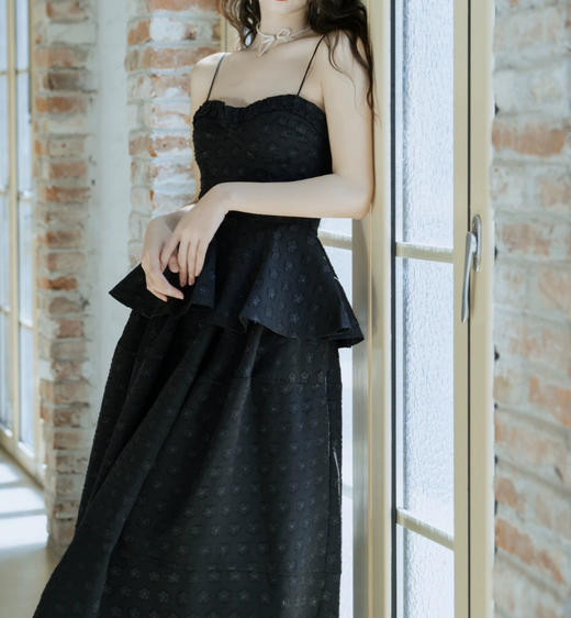 裁缝学苑AQ429赫本小黑裙子法式小吊带纸样半身裙套装新款样板打版裁剪图 商品图4