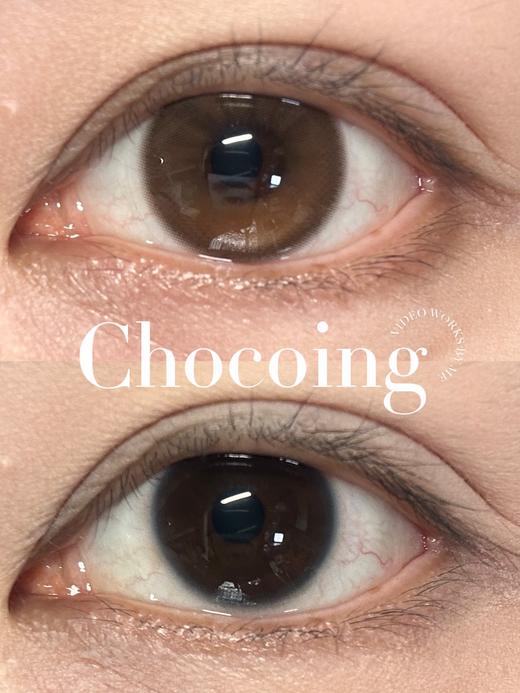 chocoing半年抛 琥珀光晕 棕 小高光 有14.2/14.5mm两个直径  有同款月抛 商品图8