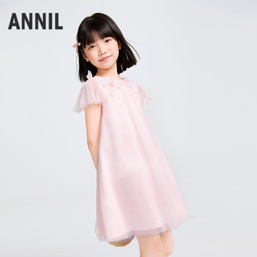 女童短袖礼裙夏季新款安奈儿童装实体店同款AG523591 商品图1