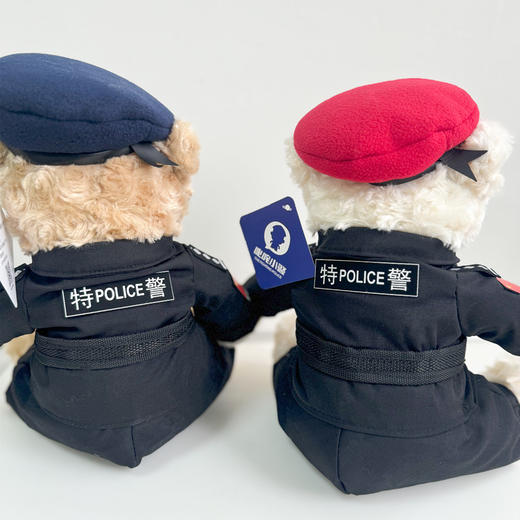 叱咤警熊特警款毛绒玩具公仔（座高30cm左右）（支持定制） 商品图3