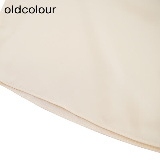 oldcolour欧珂2024春季时尚纯色荷叶领长袖衬衫女Q110110A1 商品图4