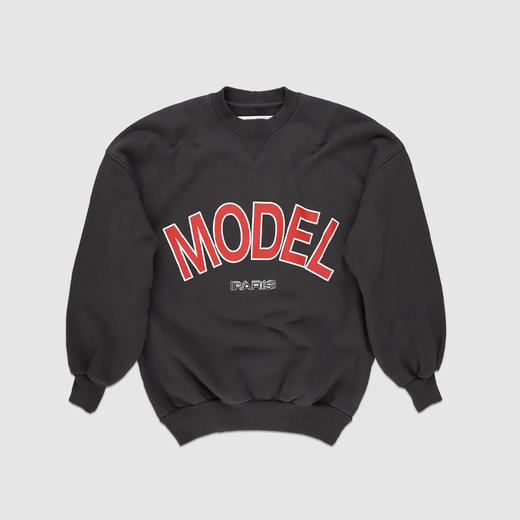 PHILIPPE MODEL 女士字母徽标印花棉质长袖卫衣 蓝色 SCND SB05 27 商品图0