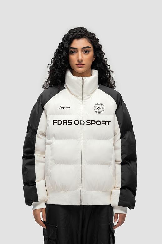 FDR 国潮美式拼接插肩棉衣棉服男女秋冬季加厚情侣宽松面包服外套 商品图4