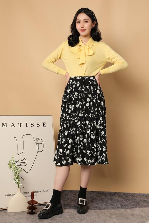 L.Fleuri 浪漫印花大A摆高腰半裙 15568 商品图2