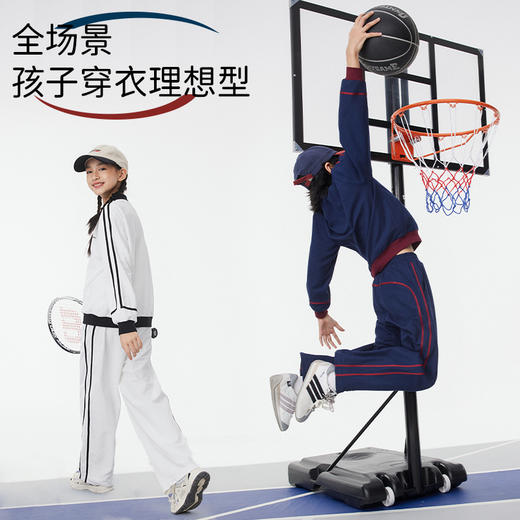 onmygame【IVY LEAGUE】儿童名校复古风运动长裤男女童裤子2025新款 商品图4